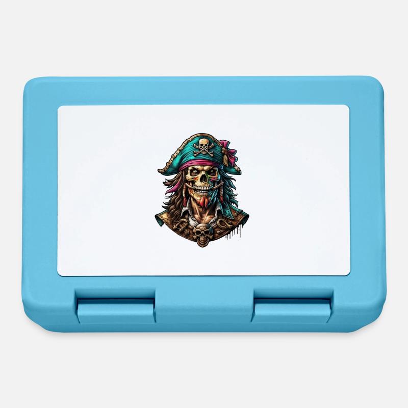 Pirate - Boîte à goûter - bleu saphir