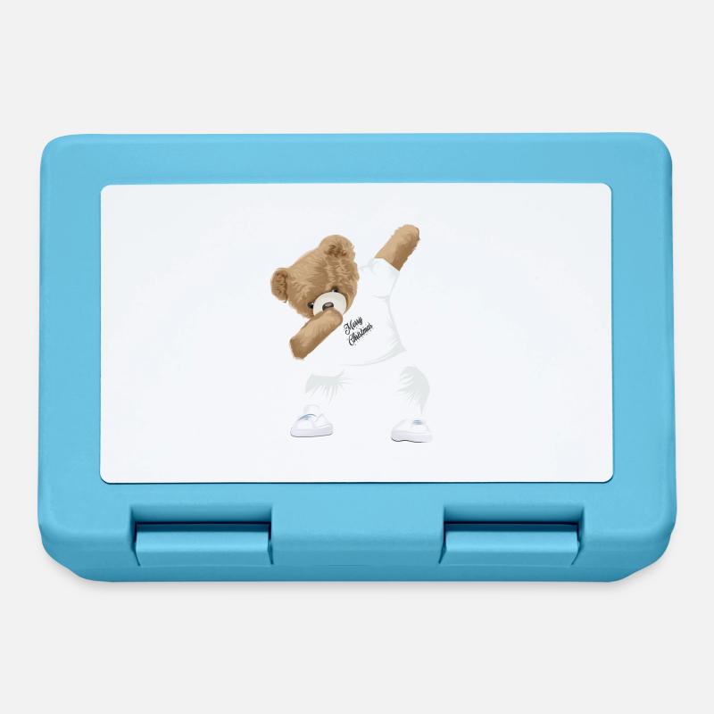 Dabbing Teddy - Brotdose - Saphirblau