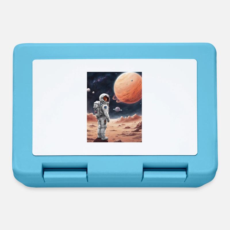 Astronaute de l’espace - Boîte à goûter - bleu saphir
