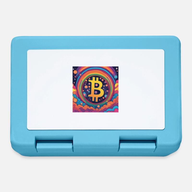 Lune Bitcoin - Boîte à goûter - bleu saphir