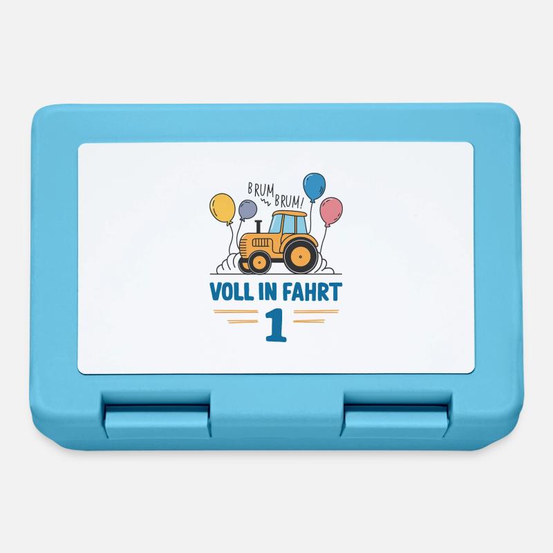 Cool tracteur 1er anniversaire : Cadeau le plus vendu ! - Boîte à goûter - bleu saphir