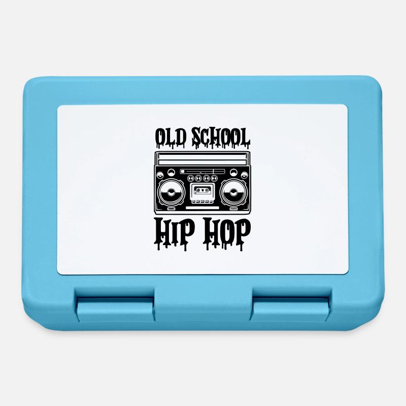 Ghettoblaster Hip Hop à l’ancienne - Boîte à goûter - bleu saphir