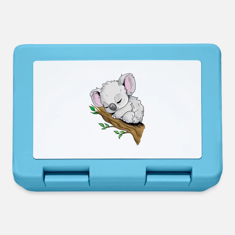 Sleeping Koala - Lunchbox - sapphire blue