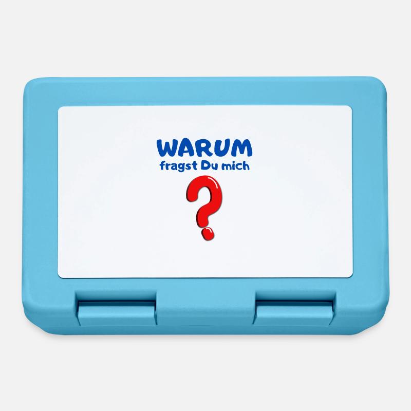 Why do you ask me? - Lunchbox - sapphire blue