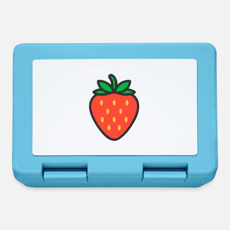 FRAISE LOGO ICÔNE FRUIT - Boîte à goûter - bleu saphir
