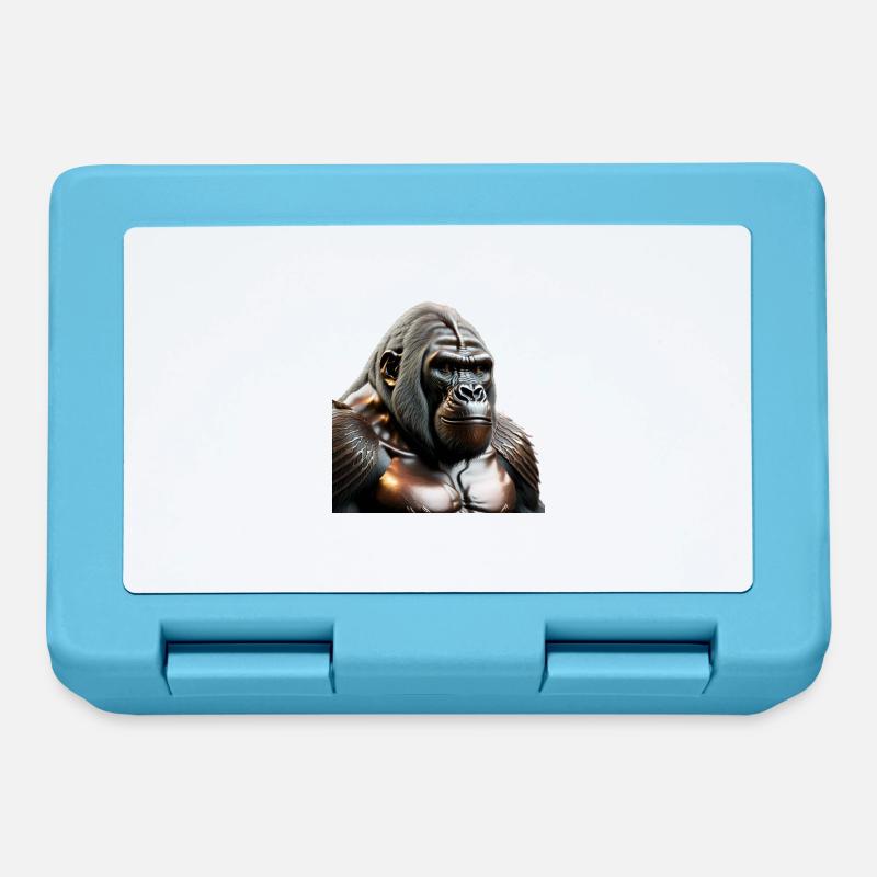 The Bronze Gorilla - Lunchbox - sapphire blue