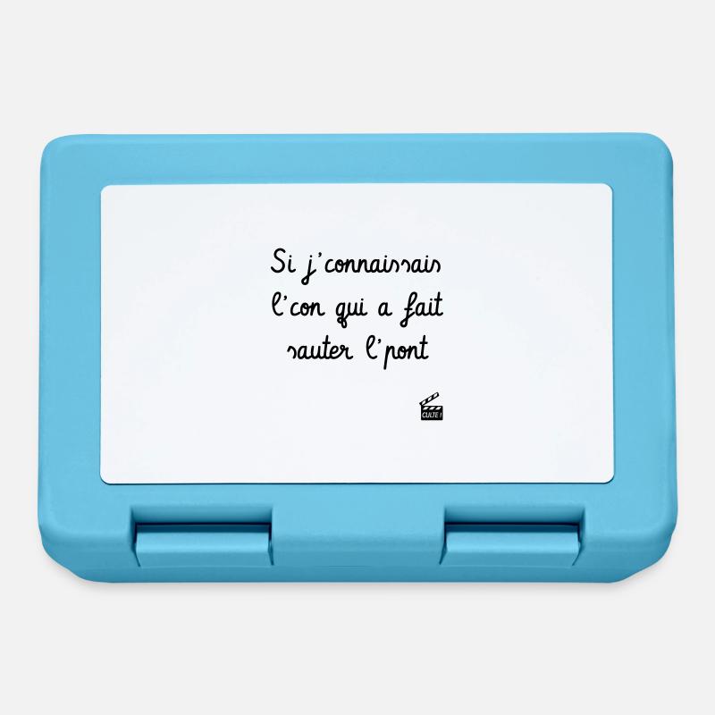 La Septième Compagnie - Réplique culte - Boîte à goûter - bleu saphir