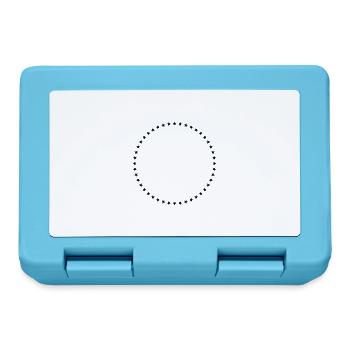 Star Circle Geometry - Lunchbox - sapphire blue - Front