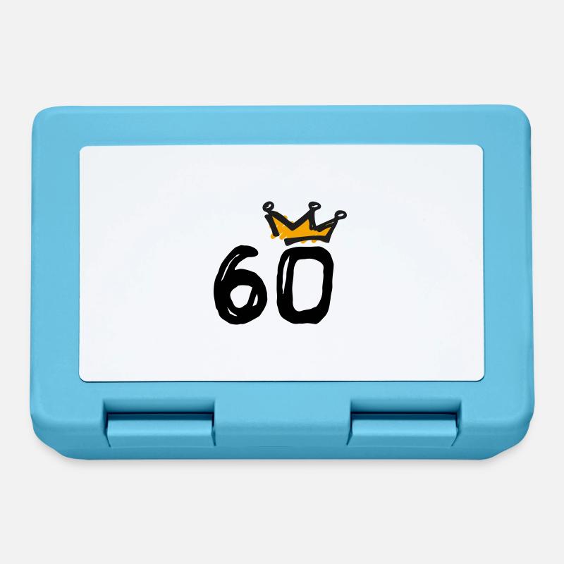 60th birthday Krone - Lunchbox - sapphire blue