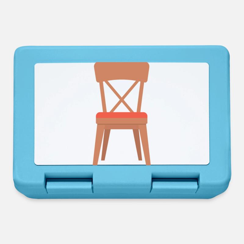 Chaise - Boîte à goûter - bleu saphir