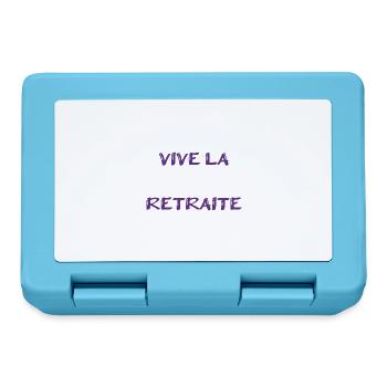 RETRAITE. RETRAITE. RETRAITEE. SENIOR. MAMIE. PAPY - Boîte à goûter - bleu saphir - Devant
