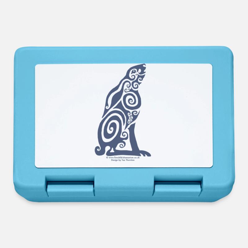 Spirit Animal - Woad Hare - Lunchbox - sapphire blue