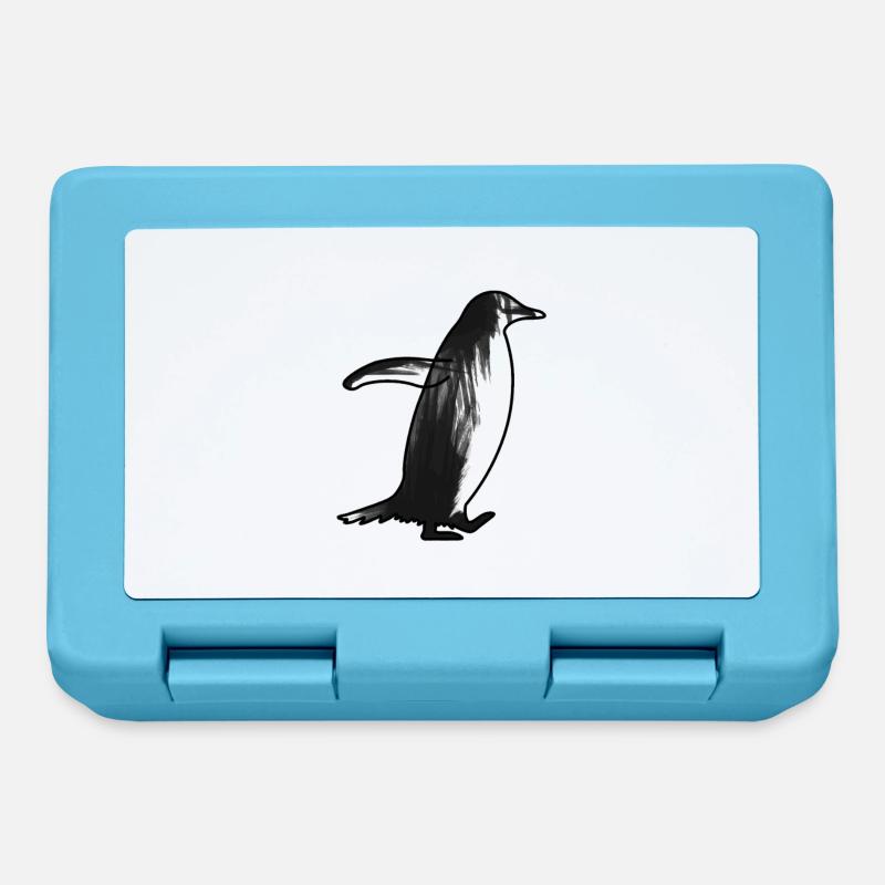 Pingouin Pingouin (gentoo) - Boîte à goûter - bleu saphir