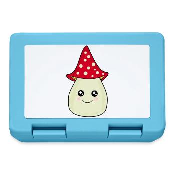 Kawaii Pilz Kawaii Chibi Kawaii Manga - Brotdose - Saphirblau - Vorne