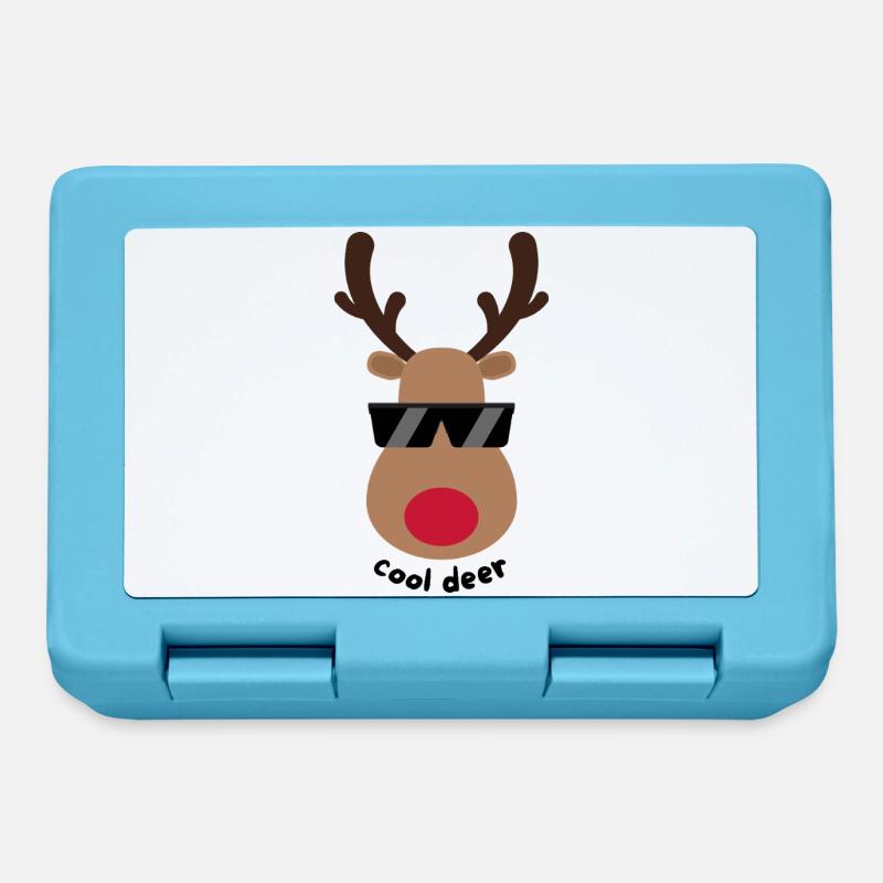 cool deer - Brotdose - Saphirblau