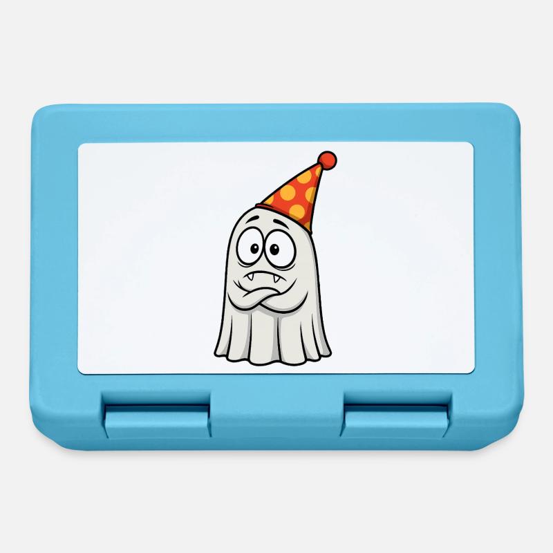 Griesgrämiger Geist mit Partyhut - Boîte à goûter - bleu saphir