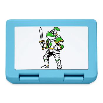 Frog Knight - Lunchbox - sapphire blue - Front