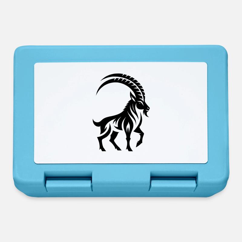 Sternzeichen Steinbock Tattoo - Brotdose - Saphirblau