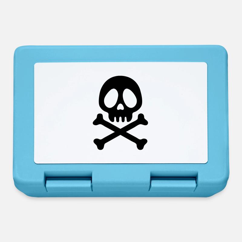 Pirate skull - Boîte à goûter - bleu saphir
