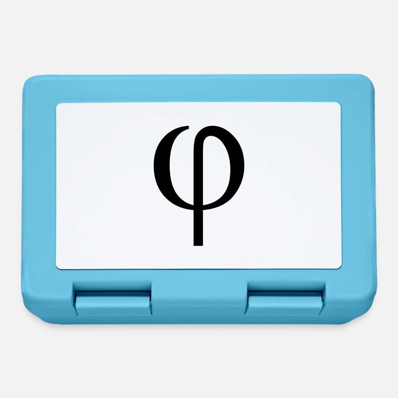 phi greek - Boîte à goûter - bleu saphir