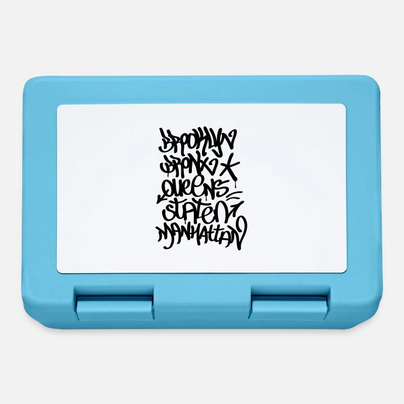 New York boroughs - Lunchbox - sapphire blue