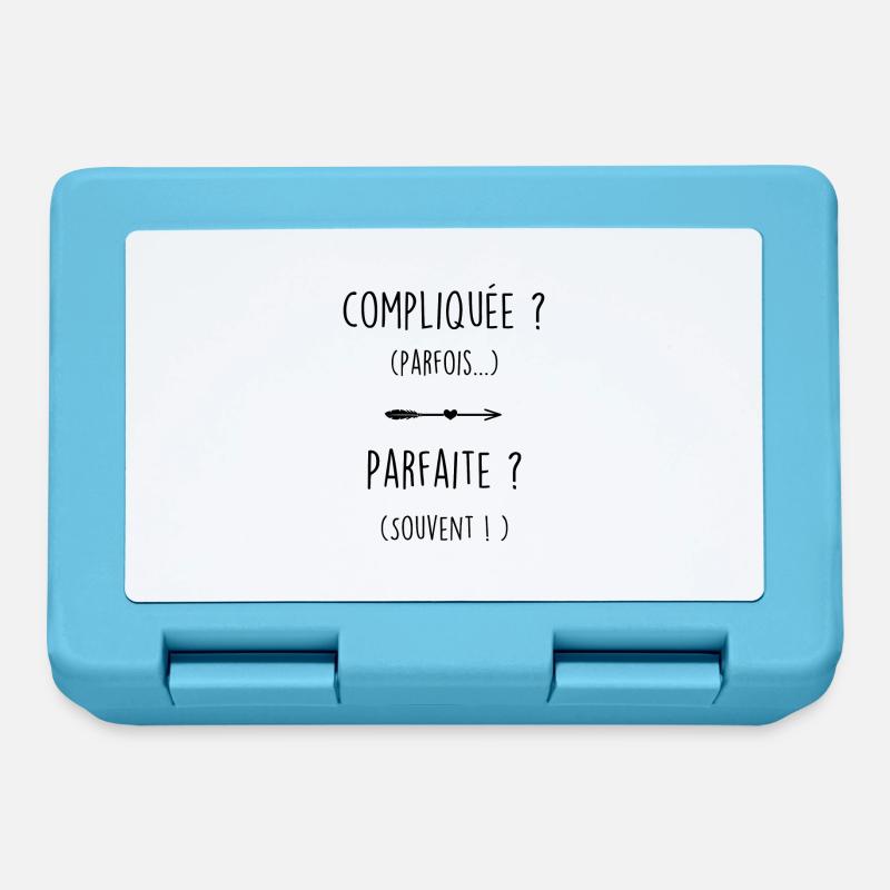 Compliquée et parfaite - Boîte à goûter - bleu saphir