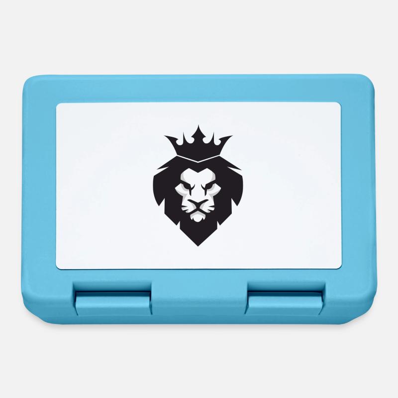Big lion - Boîte à goûter - bleu saphir