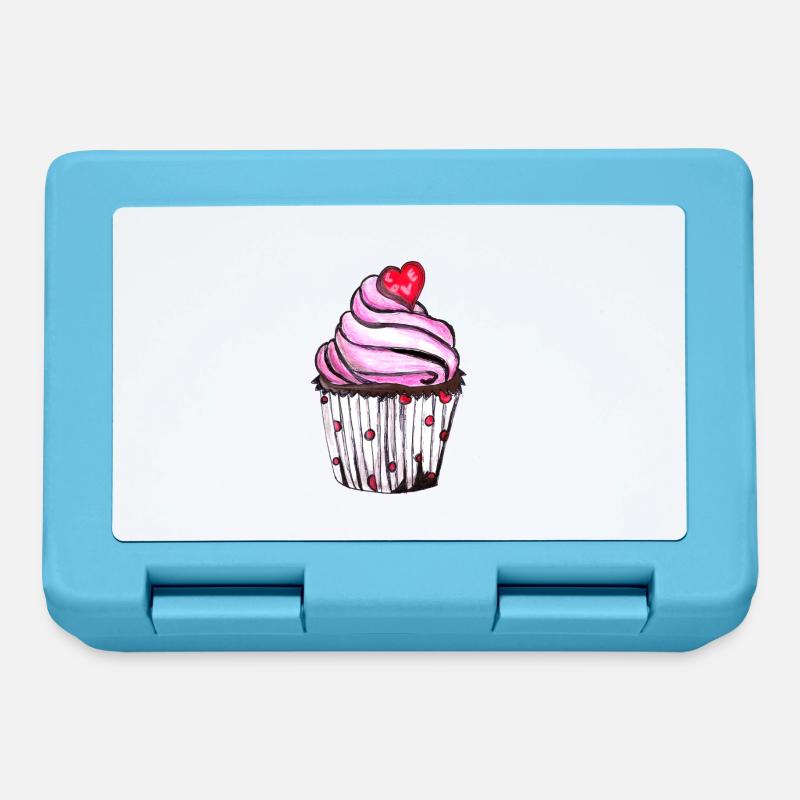 petit gâteau - Boîte à goûter - bleu saphir