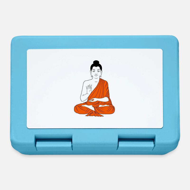 buddha - Brotdose - Saphirblau