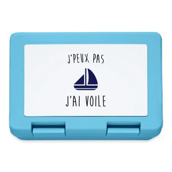 j'peux pas j'ai voile, je peux pas j'ai voile - Boîte à goûter - bleu saphir - Devant
