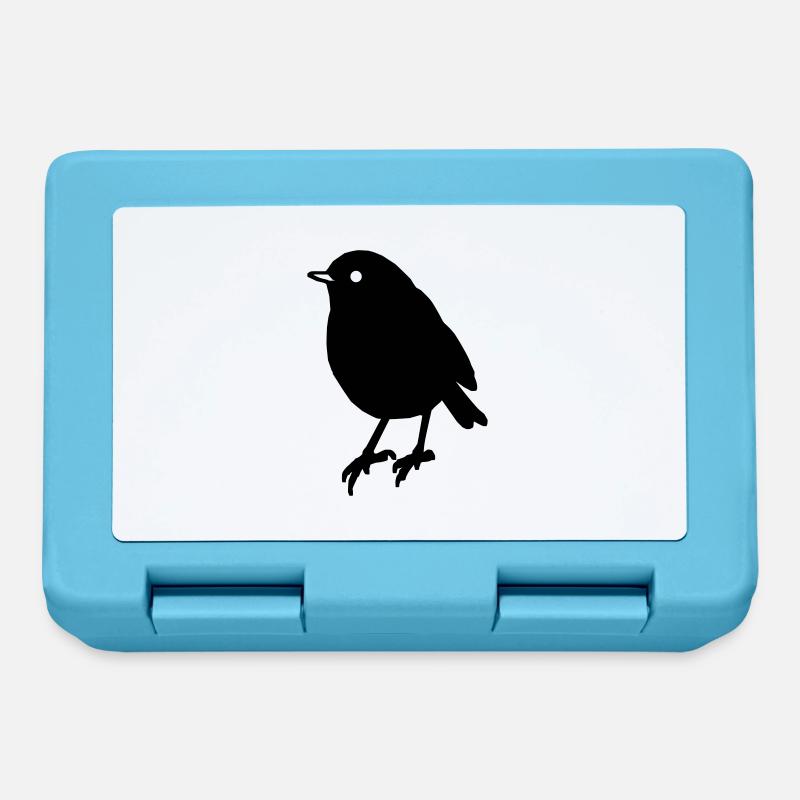 Bird Bird Gift Gift Idea - Lunchbox - sapphire blue