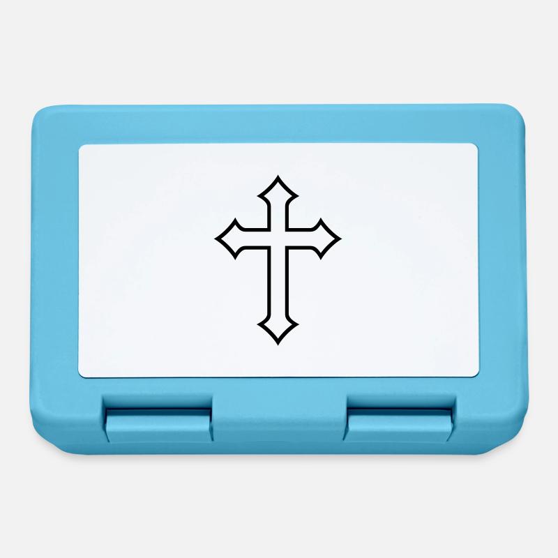 cross u - Brotdose - Saphirblau