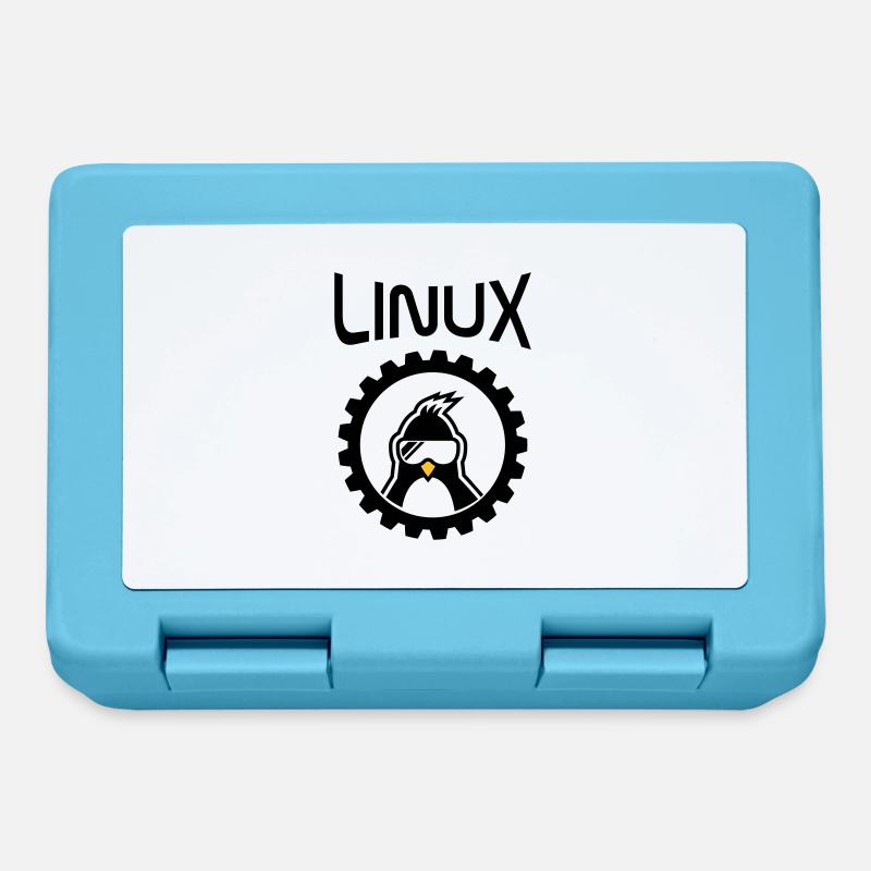 linux wheel - Brotdose - Saphirblau