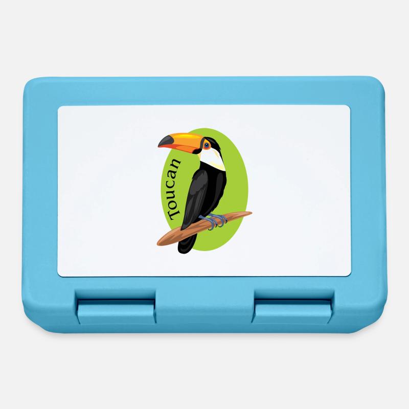 Toucan - Boîte à goûter - bleu saphir