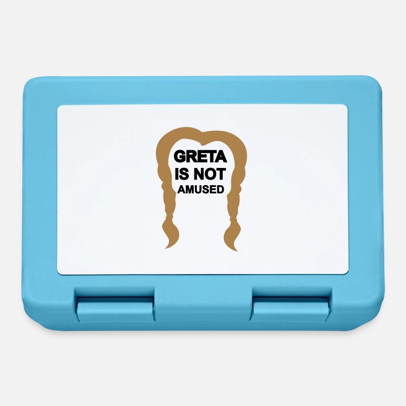 "Greta" n'est pas amusé. Auto, Diesel, Climatisation, USA - Boîte à goûter - bleu saphir
