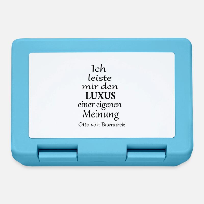 Ich leiste mir den Luxus einer eigenen Meinung - Brotdose - Saphirblau