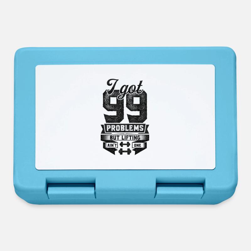 I Got 99 Problems But Lifting Ain't One - Lunchbox - sapphire blue