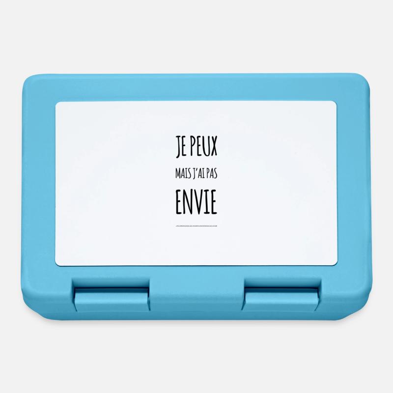 Je peux mais j’ai pas envie - Boîte à goûter - bleu saphir
