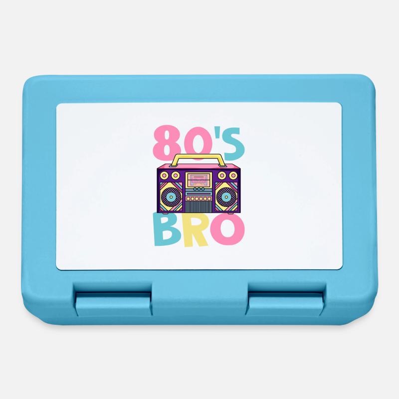 Fête 80s 80s Bro Mottoparty 80's - Boîte à goûter - bleu saphir