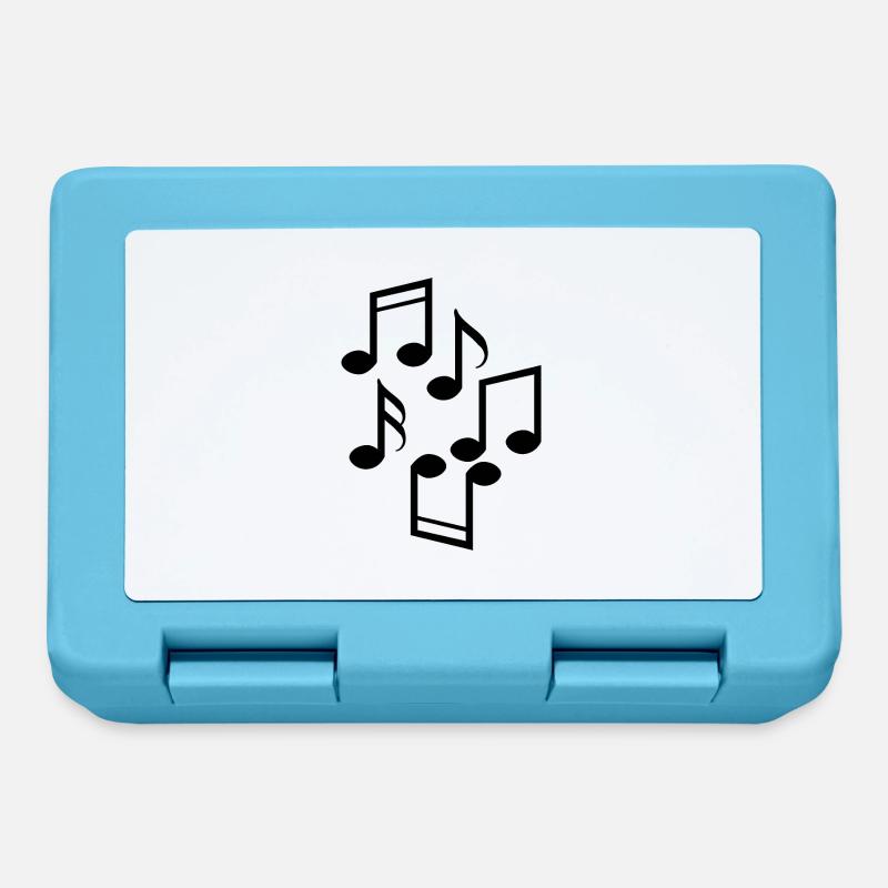Musical notes - Lunchbox - sapphire blue