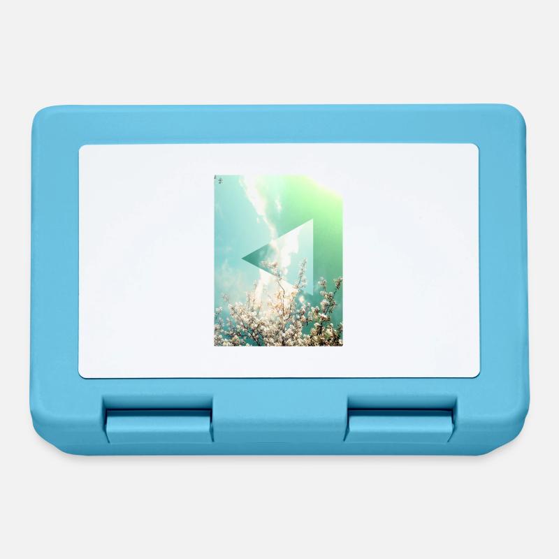 Sensation printanière - Boîte à goûter - bleu saphir