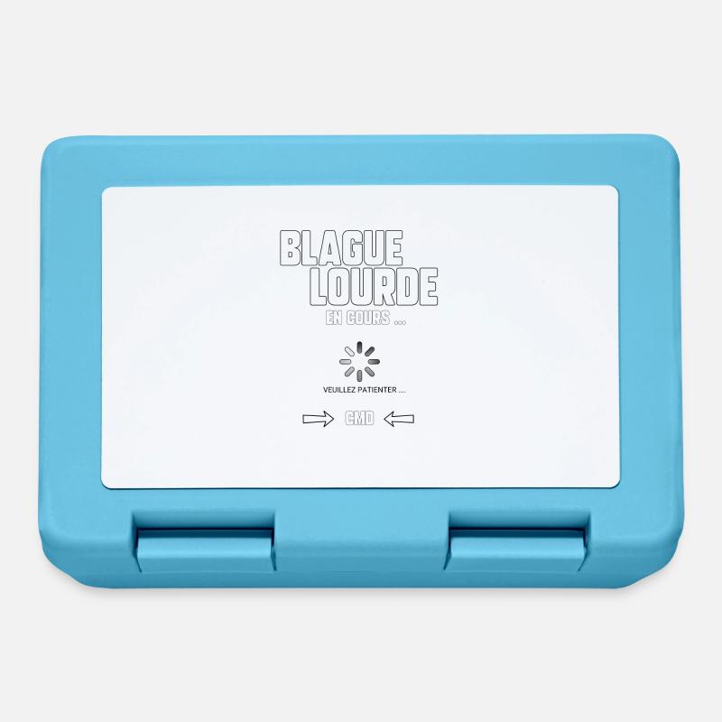 Blague lourde en cours… - Boîte à goûter - bleu saphir