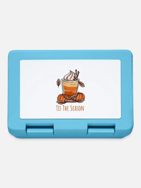 Pumpkin Spice Kürbis Kaffee - Brotdose - Saphirblau