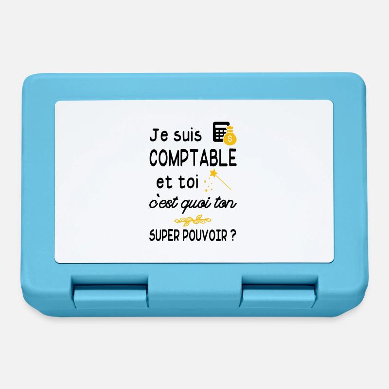 je suis comptable / cadeau humour comptable - Boîte à goûter - bleu saphir