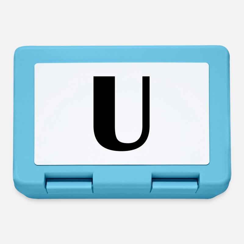 Buchstabe U - Brotdose - Saphirblau