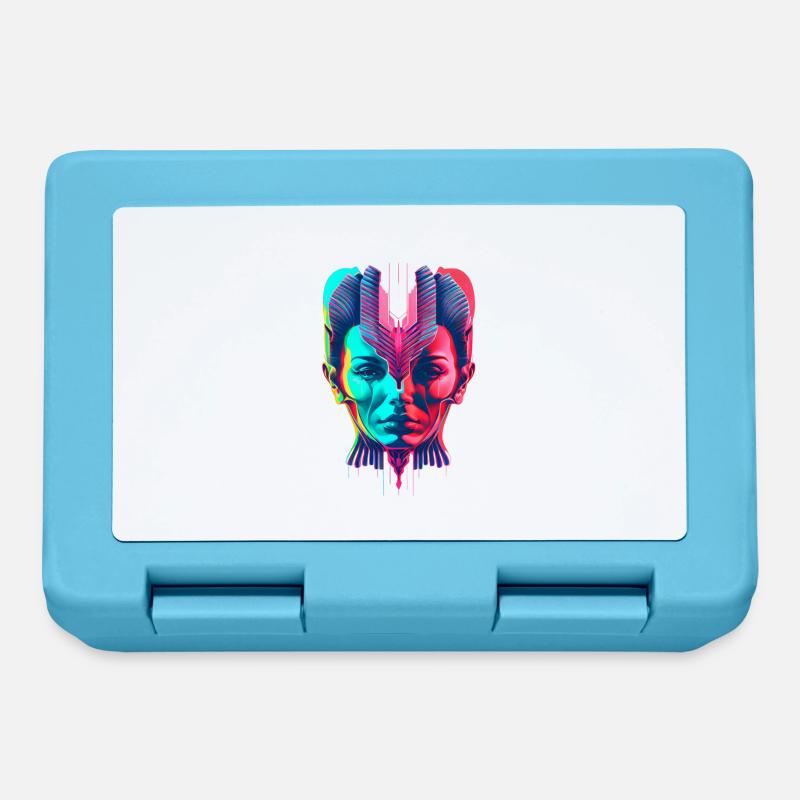 Siamese Head - Lunchbox - sapphire blue