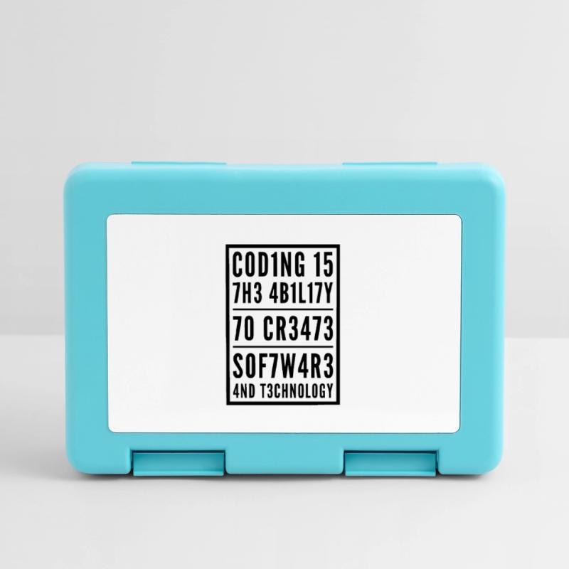 Programming Coden L337 Leetspeak Saying Lunchbox