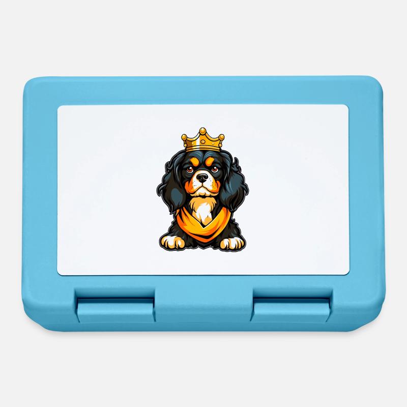 Cavalier King Charles Spaniel 3 - Chiot royal - Boîte à goûter - bleu saphir