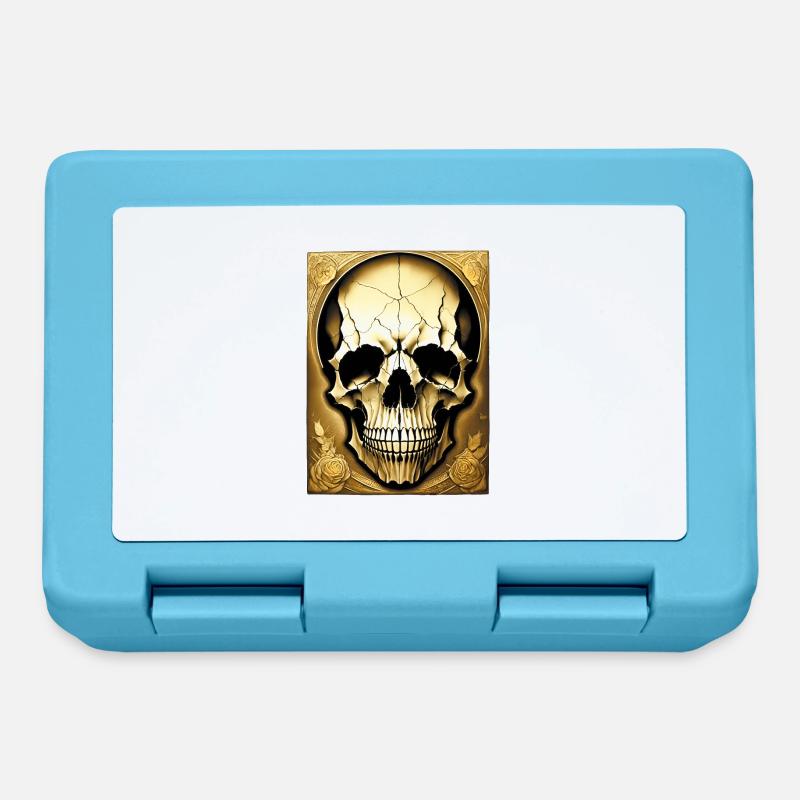 skull - Brotdose - Saphirblau