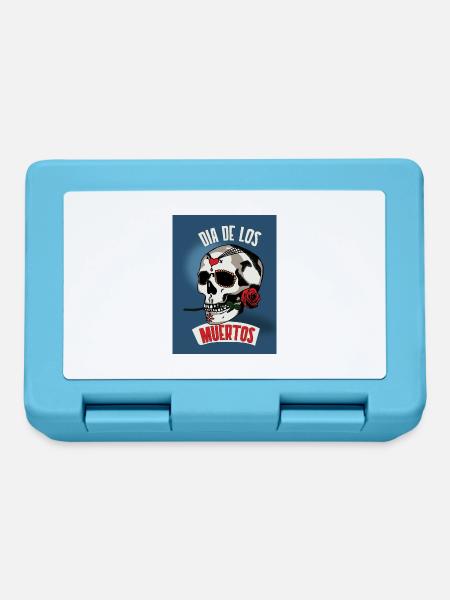 Dia de los Muertos Kostüm Karneval Totenkopf - Brotdose - Saphirblau